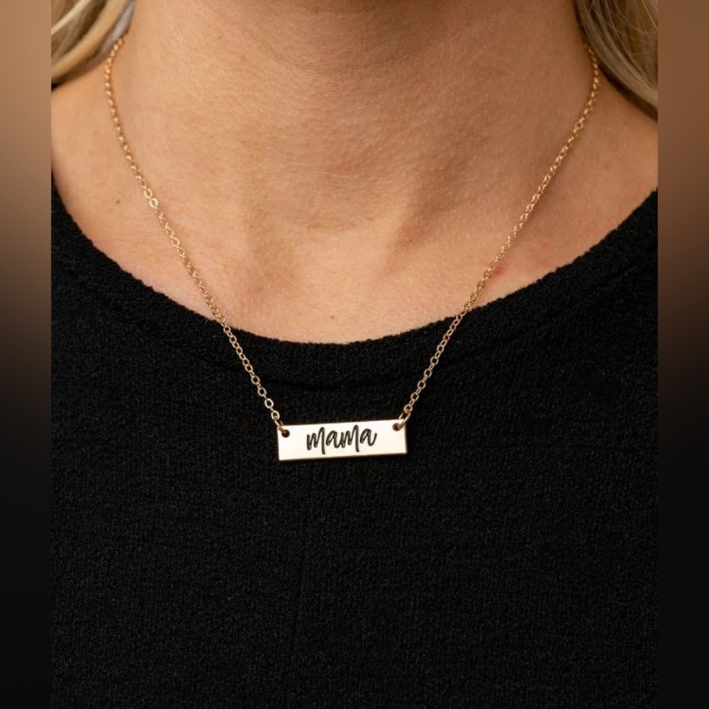 Paparazzi Gold 'Mama' Pendant Necklace